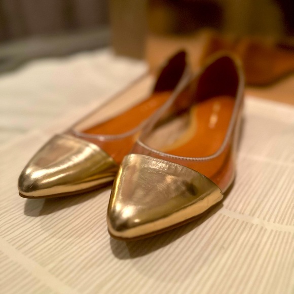 Rebecca Minkoff Shoes - Rebecca Minkoff ☀️Clear/Rose Gold Metallic Flats